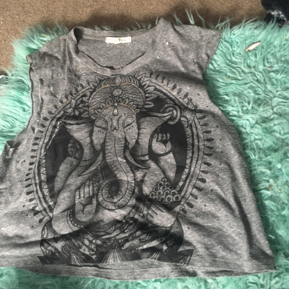 Elephant muscle crop top